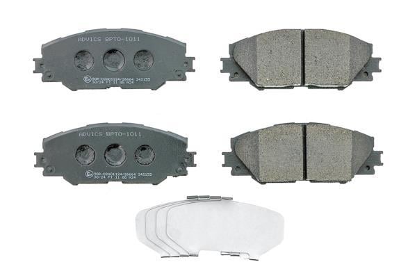 Jeu de 4 plaquettes de frein AISIN ref. BPTO-1011
